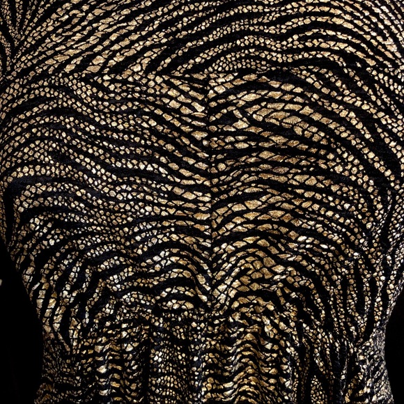 EUC Mina UK Chic Strapless Stretch Printed Dress - Picture 3 of 6